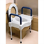 4" X-Wide Toilet Seat w/ Arms & Legs, Steel 600 lb capacity