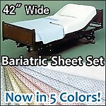 Bariatric Deluxe Knit Hospital Sheet Set, 42" x 82"
