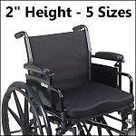 Molded Foam General Use Wheelchair Cushion, 2" Height