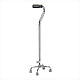 Quad Cane Small Base Lightweight Aluminum