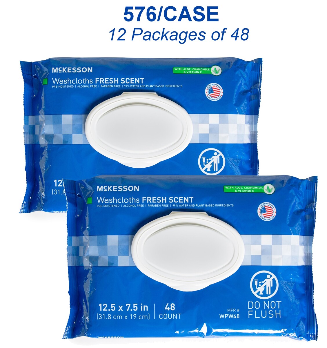 Mckesson Brand StayDry Wet Wipes for Adults 