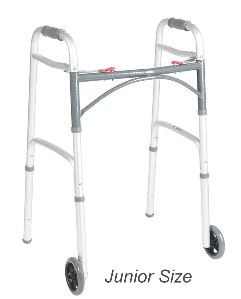 junior folding walker with wheels