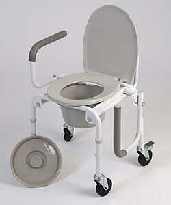 drop arm commode with wheels