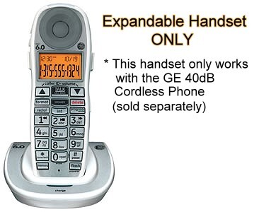 GE expandable handset for 40dB Cordless Phone