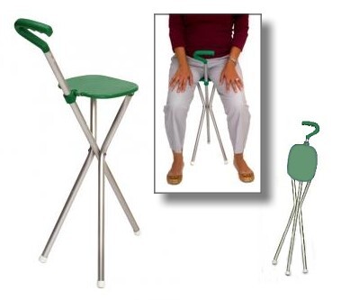 3 Leg Tripod Folding Seat Cane