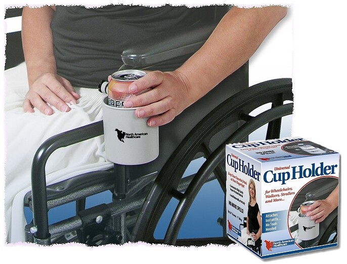 Universal Wheelchair Cup Holder 