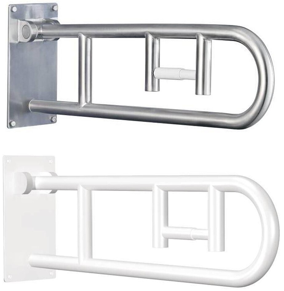 FlipUp Grab Bar with Toilet Paper Holder