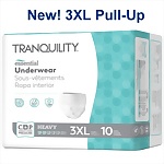 Tranquility Essential® Pull Up Protective Underwear, 3X-Large 75"-95", (10/BG 40/CS)