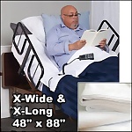 XX-LONG and X-WIDE Bariatric Deluxe Knit Hospital Sheet Set, White, 48" x 88"