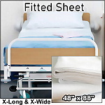 XX-Long and X-Wide Bariatric Deluxe Knit Fitted Hospital Sheet, 48 x 88